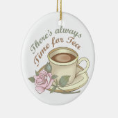 お茶の時間を常に取る セラミックオーナメント (右)