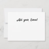 お茶の時間を持つウェルシュの魔女 招待状 (裏面)