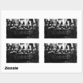 お茶の時間を持つウェルシュの魔女 長方形シール (シート)