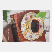 お茶の時間デザイン キッチンタオル (横)