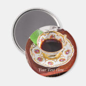 お茶の時間デザイン マグネット (正面/裏面)