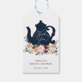 お茶の時間ブライダルシャワーありがとうギフトラベル ギフトタグ (正面)