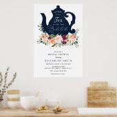 お茶の時間ブライダルシャワーウェルカムサイン ポスター (キッチン)