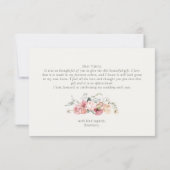 お茶の時間ブライダルシャワー サンキューカード (裏面)