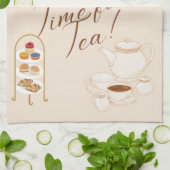 お茶の時間 キッチンタオル (折り畳み)