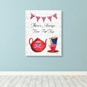 お茶の時間 キャンバスプリント (インサイチュ (ウッドフロア))