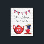 お茶の時間 キャンバスプリント<br><div class="desc">動物と自然</div>