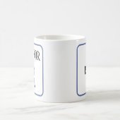 お茶の時間。ティーカップ。お名前で コーヒーマグカップ (中央)