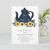 お茶の時間 ハ sunflower ウェディングシャワー 招待状 (スタンド正面)