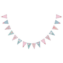 「お茶の時間」バンティング。 バンティングフラッグ