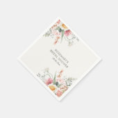 お茶の時間 フラワーブライダルシャワー スタンダードカクテルナプキン (角)