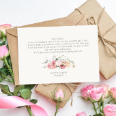 お茶の時間 ブライダルシャワー サンキューカード