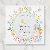 お茶の時間 ブライダルシャワー ファンシー ワイルドフラワー フェイバータグ (裏面)