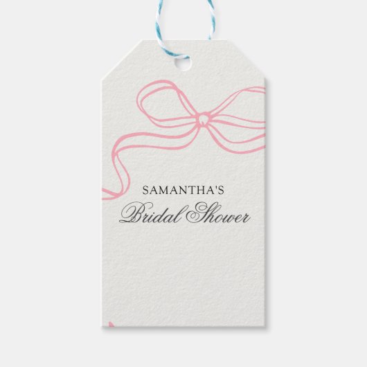 お茶の時間 ブライダルシャワー ワイルドフラワー ギフトタグ (正面)