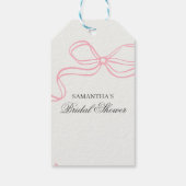 お茶の時間 ブライダルシャワー ワイルドフラワー ギフトタグ (裏面)