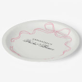 お茶の時間 ブライダルシャワー ワイルドフラワー ペーパープレート (アングル)