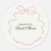 お茶の時間 ブライダルシャワー ワイルドフラワー ラウンドシール (正面)