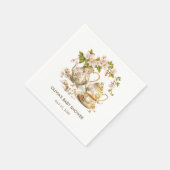 お茶の時間/ベビーは赤ちゃんシャワーを醸造 スタンダードカクテルナプキン (角)