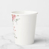 お茶の時間　ボヘミアンフラワーブライダルシャワー 紙コップ (左)