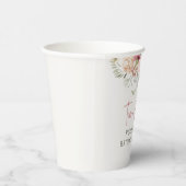 お茶の時間　ボヘミアンフラワーブライダルシャワー 紙コップ (右)