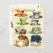 お茶の時間 ポストカード (正面/裏面)