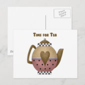 お茶の時間 ポストカード (正面/裏面)