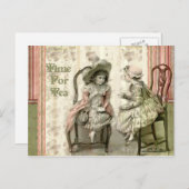 お茶の時間 ポストカード (正面/裏面)