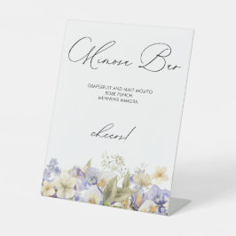 お茶の時間 ミモザ バー ブライダル シャワー 台座サイン