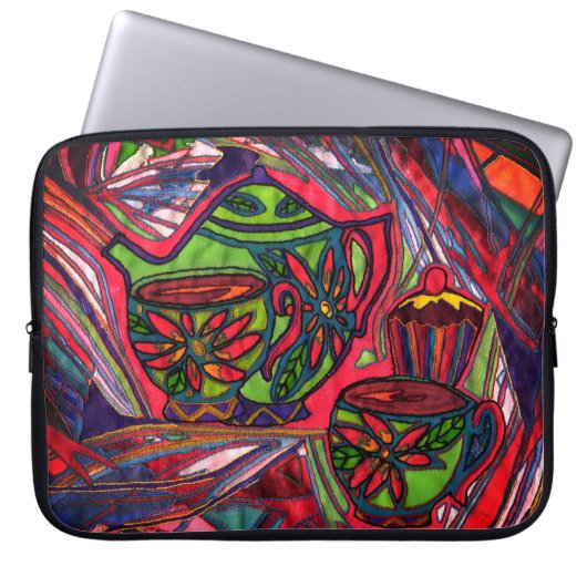 お茶の時間 ラップトップスリーブ (正面)