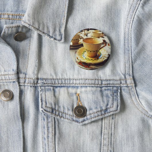 「お茶の時間」 缶バッジ (インサイチュ)