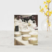 お茶の時間#2 カード (黄色い花)