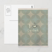 お茶の時間 – 5時 ポストカード (正面/裏面)