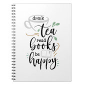 お茶の本読を楽しく飲む ノートブック (正面)