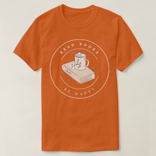お茶の本読を飲む幸せ5 Tシャツ (デザイン正面)