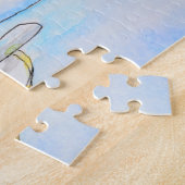 お茶の水の色の絵画時間 ジグソーパズル (側面)