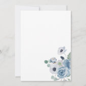 お茶の湯のブライダルシャワーの招待の時間 招待状 (裏面)