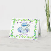 お茶の湯の友情は親切から始まる カード (正面)