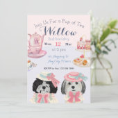 お茶の発表用招待されました 案内状 (スタンド正面)