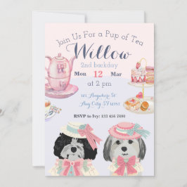 お茶の発表用招待されました 案内状