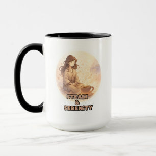 お茶の瞑想マグ マグカップ