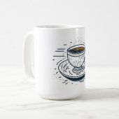 お茶の節約 コーヒーマグカップ (正面左)