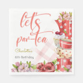 お茶の花の誕生日 スタンダードランチョンナプキン (正面)