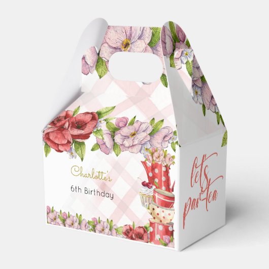 お茶の花の誕生日 フェイバーボックス (裏面サイド)