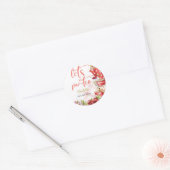 お茶の花の誕生日 ラウンドシール (封筒)