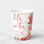 お茶の花の誕生日 紙コップ (裏面)