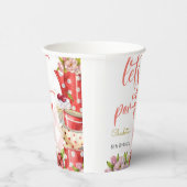 お茶の花の誕生日 紙コップ (右)