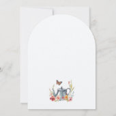 お茶の花ブライダルシャワー招待 招待状 (裏面)