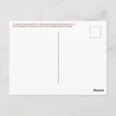 「お茶の葉書をどうぞ ポストカード (裏面)