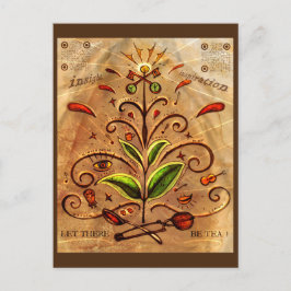 「お茶の葉書をどうぞ ポストカード