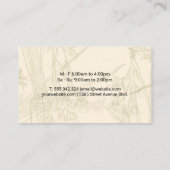 お茶の蒸しロゴ | ティー離れ 名刺 (裏面)